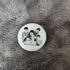 The Beatles Mini Vintage Pinback Button By NEMS Enterprises Ltd. 1964